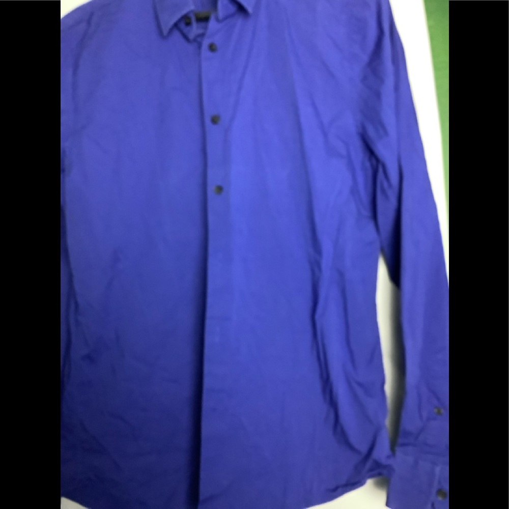 Express Slim Fitted Button Down Long Sleeves Shirt - image 7